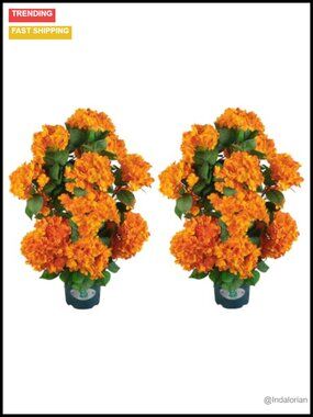 30 Inch Faux Hydrangea Tree in Pot UV Resistant Artificial Outdoor Plant